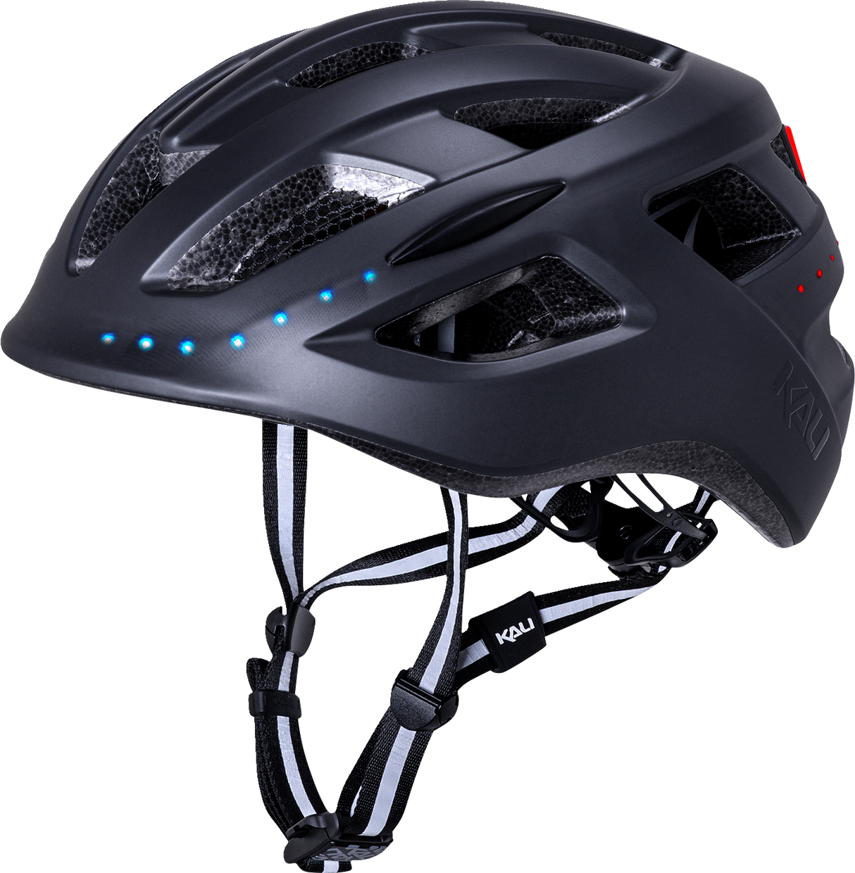 KALI Central Lit Helmet - Matte Black - S/M 0250521216