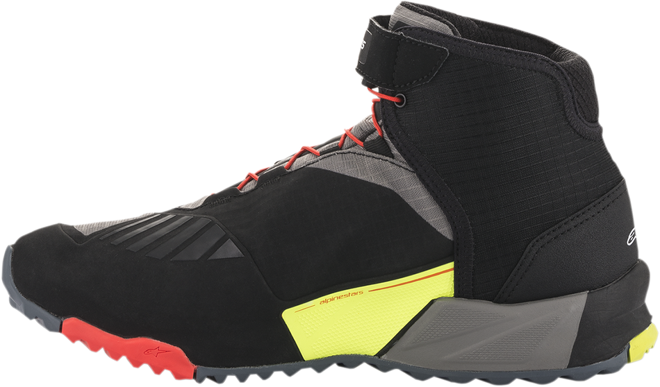Zapatos ALPINESTARS CR-X Drystar - Negro/Rojo/Amarillo Fluorescente - US 10.5 2611820153811 