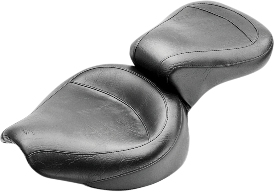 MUSTANG Vintage Style Seat - Wide - Smooth - Black - FX/FL 75734
