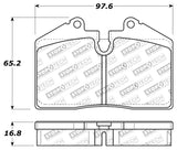 StopTech Performance ST-40 4 Piston Front Caliper Brake Pads 309.0609