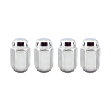 McGard Hex Lug Nut (Cone Seat) 1/2-20 / 13/16 Hex / 1.5in. Length (4-Pack) - Chrome 64000