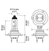 Hella Optilux H7 12V/55W XY Xenon Yellow Bulb LAH71070702