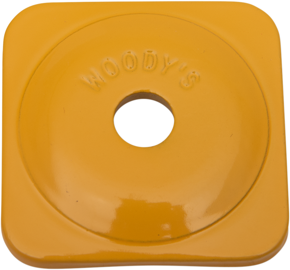 WOODY'S Support Plates - Yellow - Square - 48 Pack ASG-3800-48