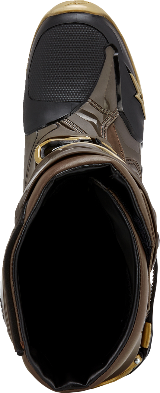 ALPINESTARS Limited Edition Squad '23 Tech 10 Boots - Brown/Gold - US 10 2010020-839-10