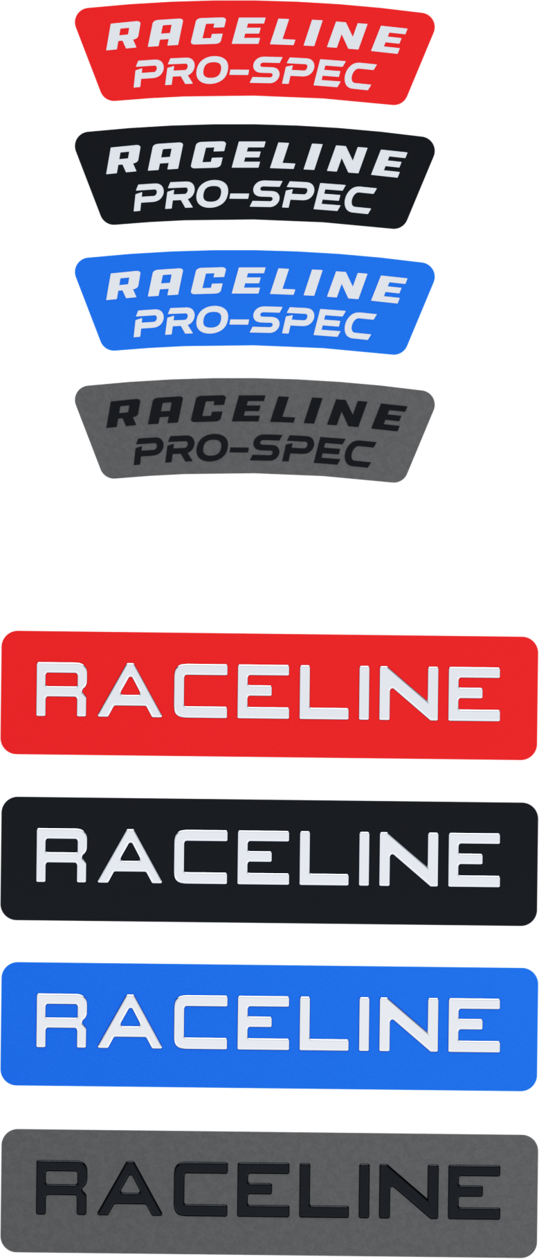 RACELINE Raceline Decal Package Blue/Red/Blk/Gunmetal D-A13-PACK