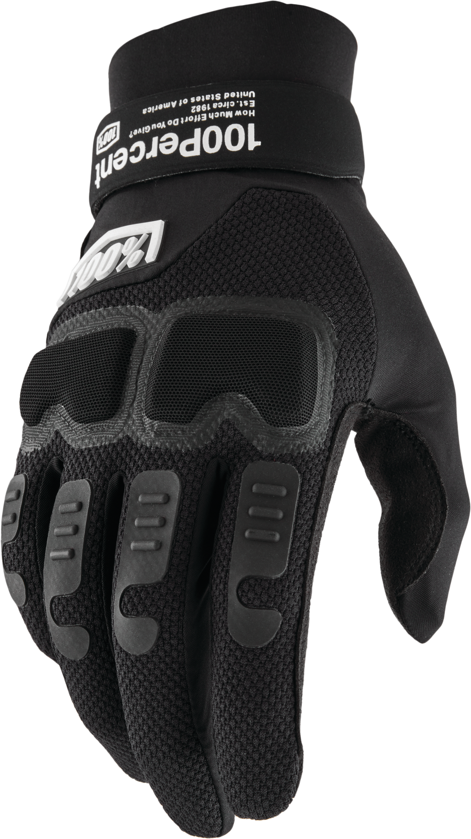 100% Langdale Gloves Black Lg 10029-00003