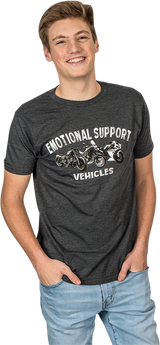 TECMATE Optimate Emotional Support Vehicles T-Shirt - Heather Charcoal - XL TA-236CH