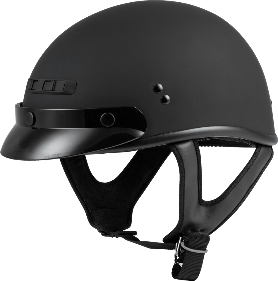 GMAX Gm-35 Half Helmet Full Dressed Matte Black Md G1235075