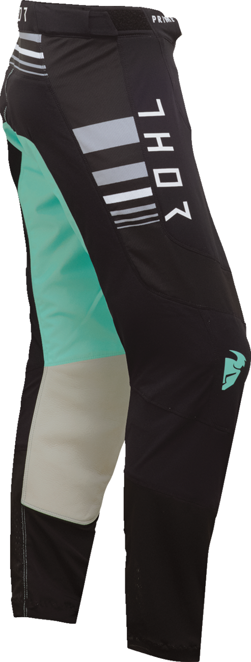 THOR Women's Prime Blaze Pants - Black/Mint - 7/8 2902-0352