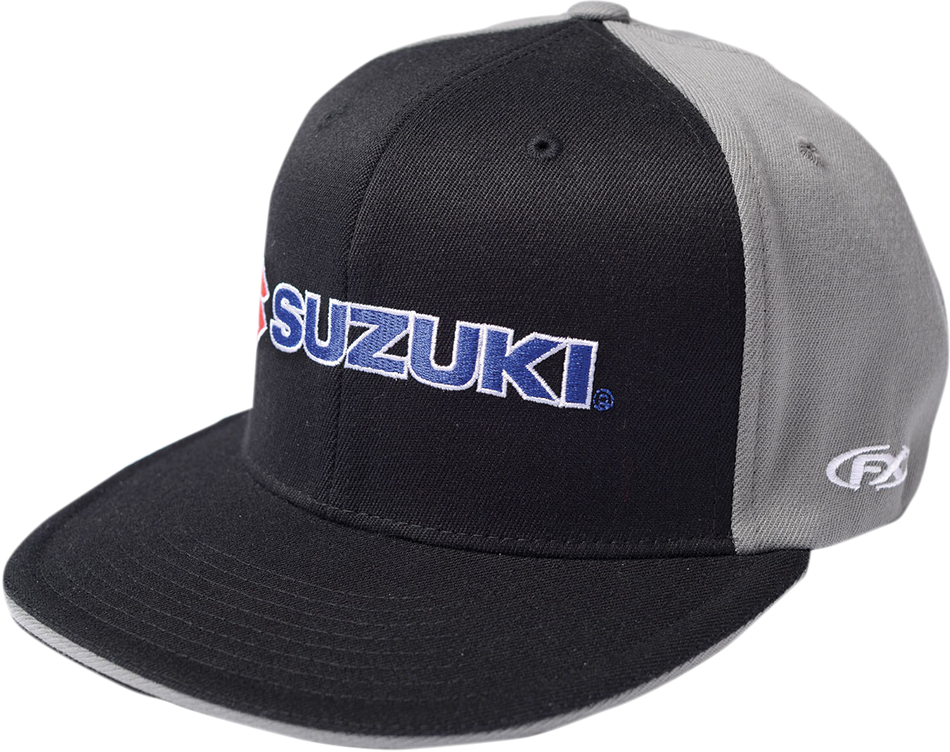 FACTORY EFFEX Suzuki Flexfit® Hat - Black/Gray - Large/XL 15-88456