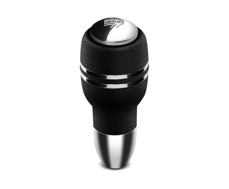 Momo Automatico Shift Knob - Black Leather, Chrome Insert AUTOBK1