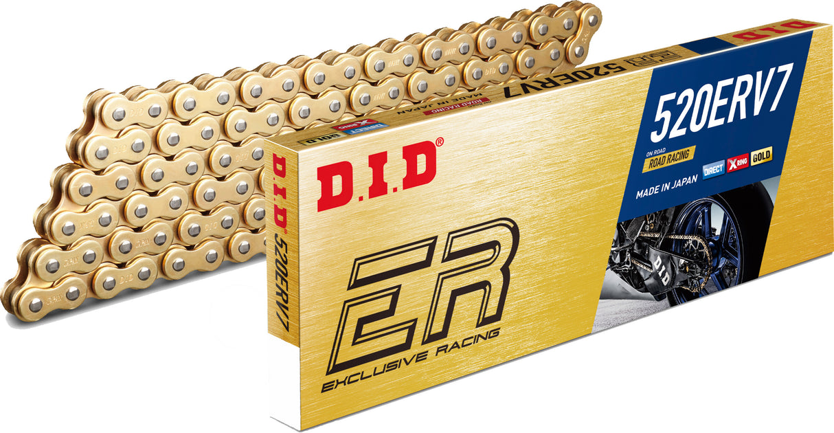 D.I.D Chain 520erv7 112l Gold/Gold 520ERV7112ZB