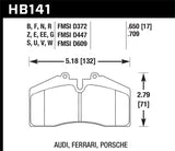 Hawk 94-96 Ferrari 456GT Rear / 91-94 Porsche 911 Rear / 94-98 Porsche 911 Front / 86-91 Porsche 928 KHB141G.650