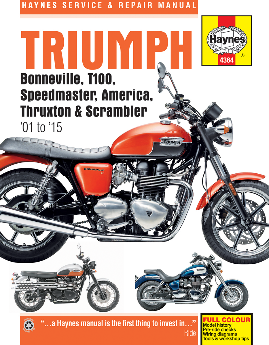 HAYNES Manual - Triumph Bonneville '01-'15 M4364