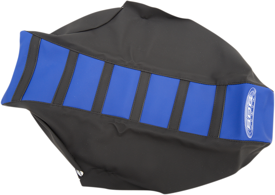 Funda de asiento SDG de 6 nervaduras - Costillas negras/parte superior azul/laterales negros 95945KBK 