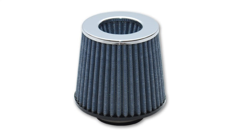 Vibrant Open Funnel Perf Air Filter (5in Cone O.D. x 5in Tall x 3in inlet I.D.) - Chrome Filter Cap 2160C