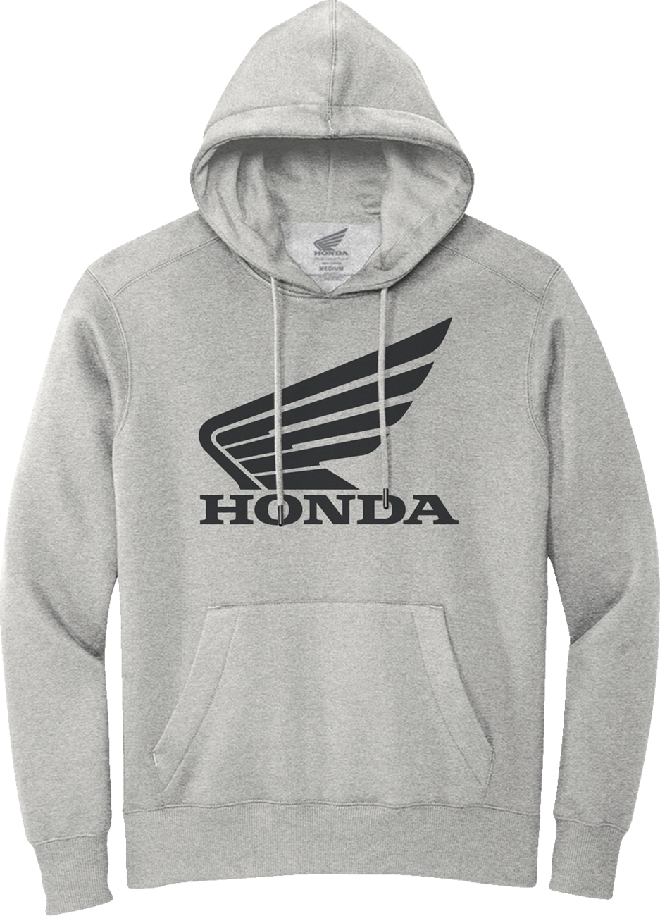 HONDA APPAREL Honda Wing Hoodie - Gray/Black - Large NP21S-S3028-L