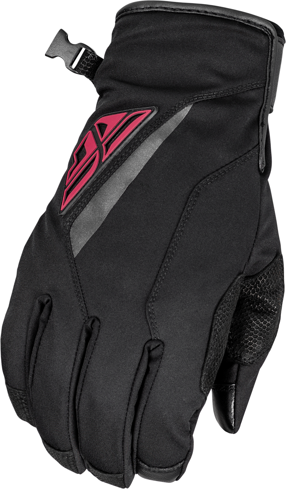 FLY RACING Title Long Gloves Black/Pink Lg 371-0614L