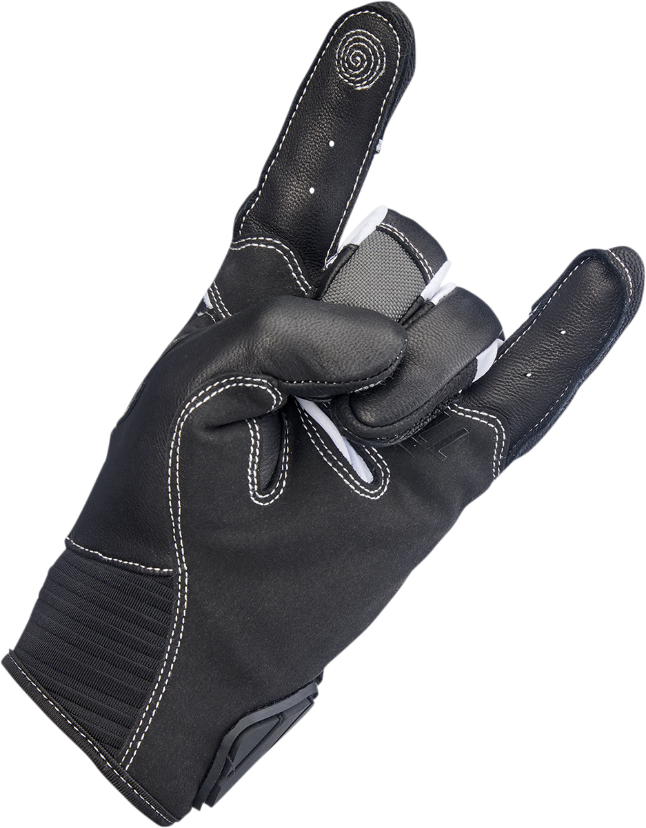 BILTWELL Bridgeport Gloves - Gray - Large 1509-1101-304