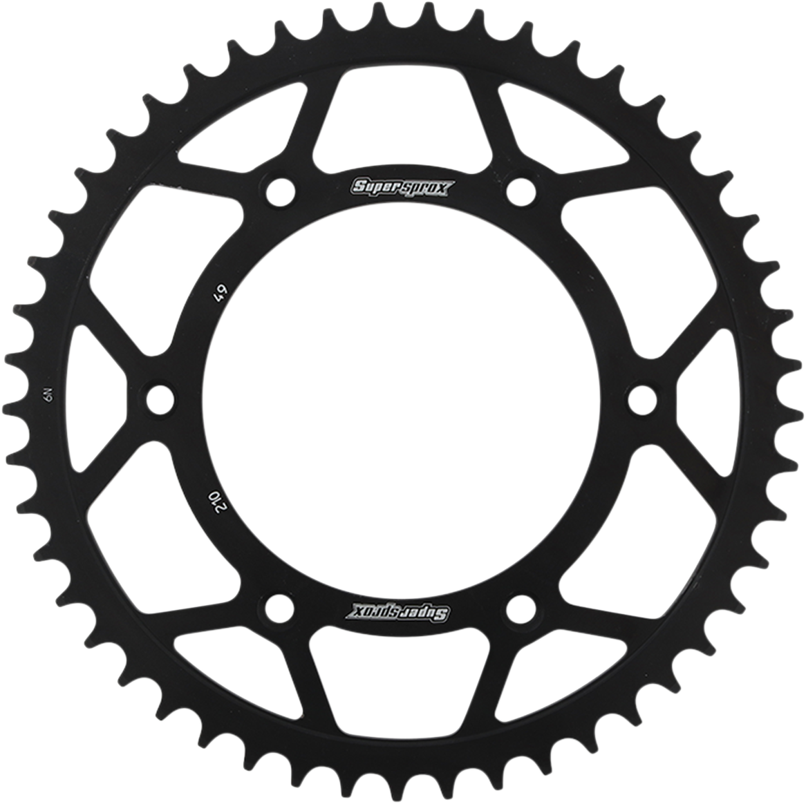 SUPERSPROX Steel Rear Sprocket - 49 Tooth RFE-210-49-BLK