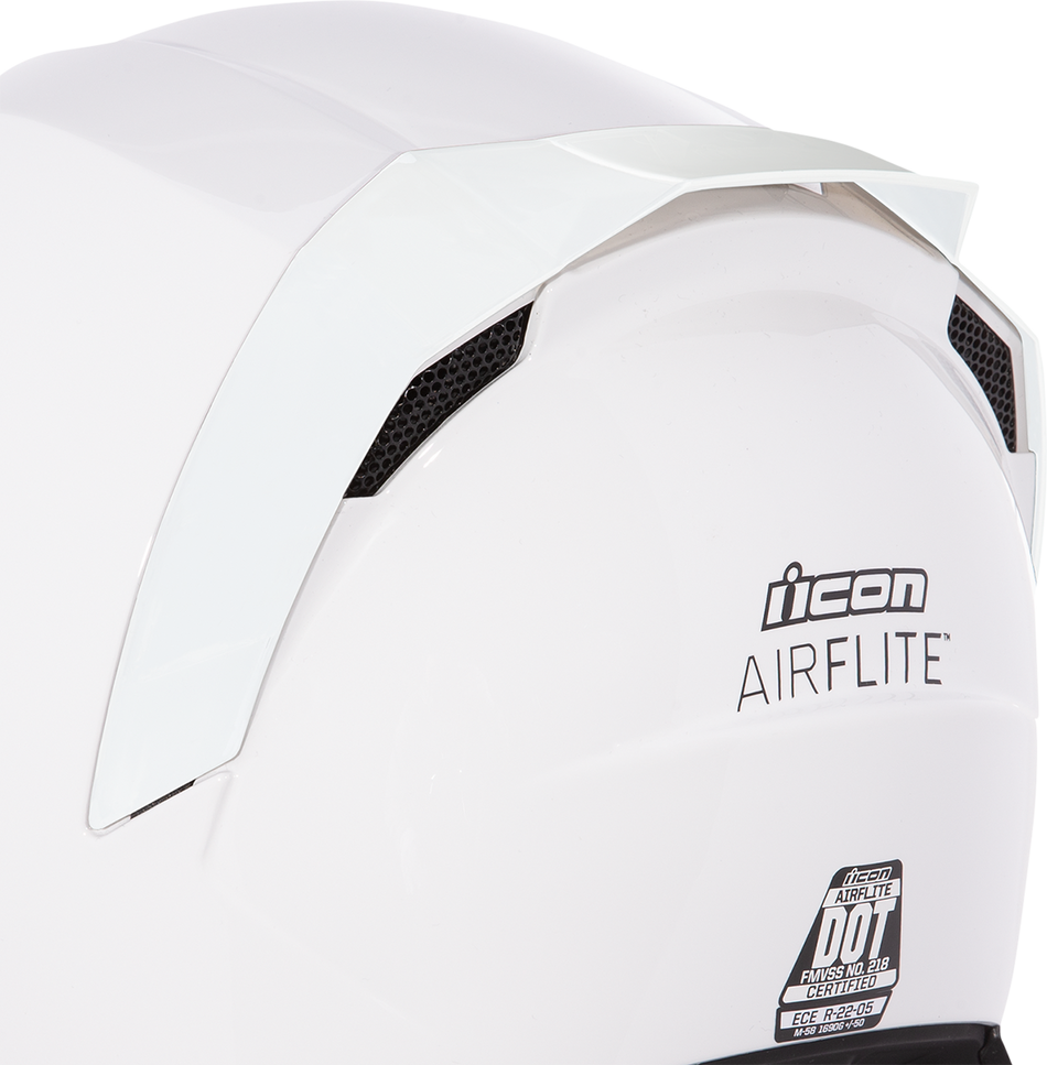 ICON Airflite™ Rear Spoiler - Rubatone White 0133-1268
