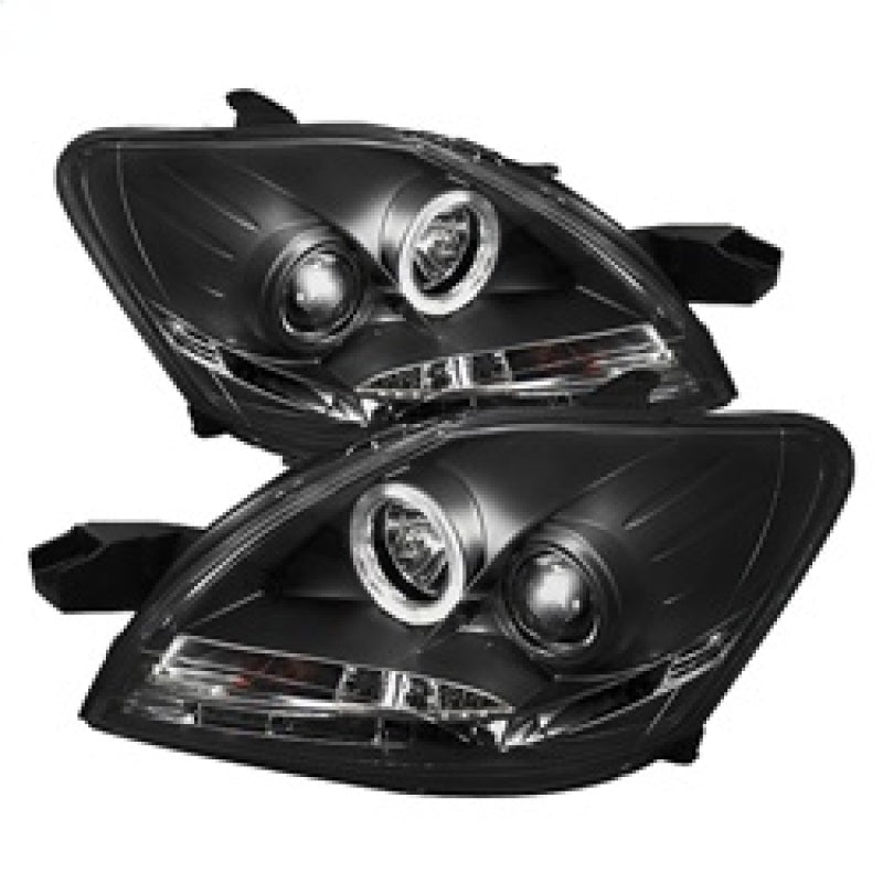 Spyder Toyota Yaris 07-11 4Dr Projector Headlights LED Halo DRL Blk PRO-YD-TYA074D-DRL-BK 5038944