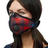 RZ MASK M2N Mask - Red Plaid - Medium MK-DC39:25400