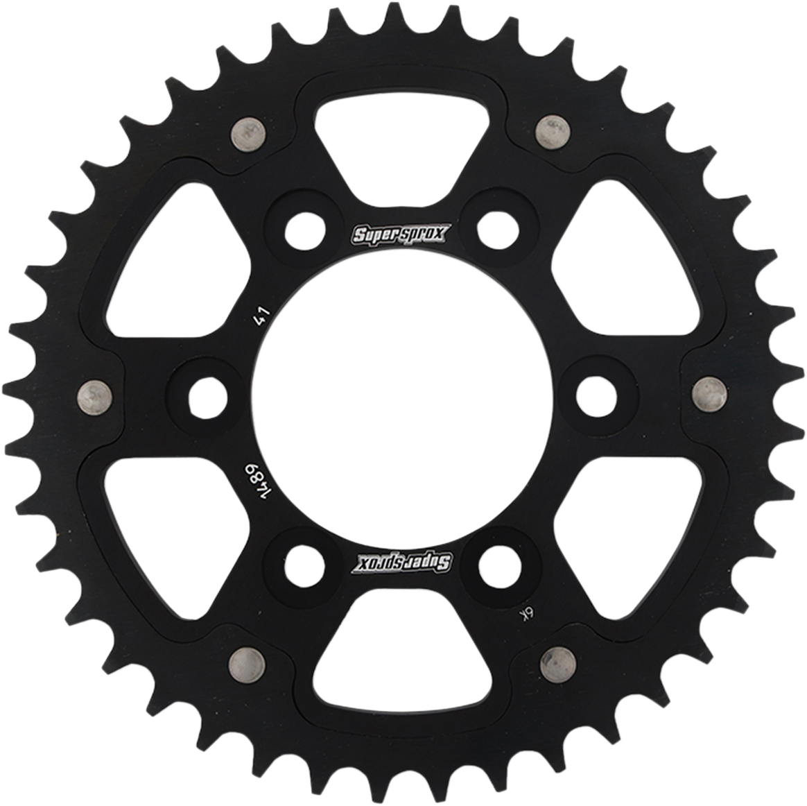 SUPERSPROX Stealth Rear Sprocket - 41 Tooth - Black - Kawasaki RST-1489-41-BLK