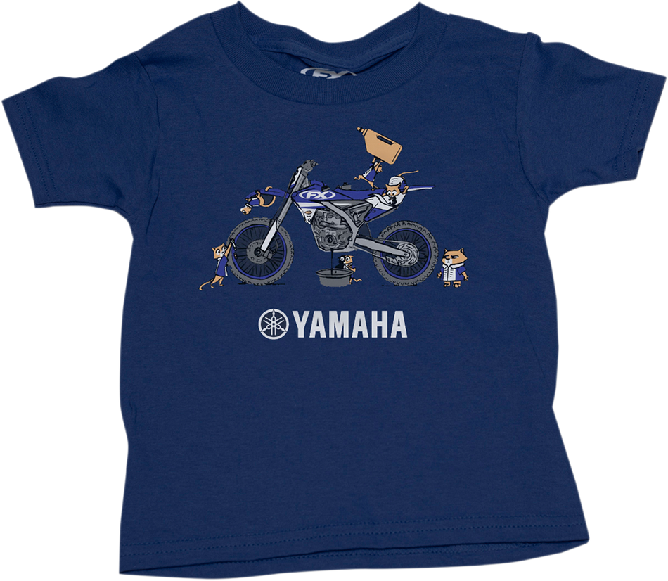 FACTORY EFFEX Toddler Yamaha Pit Crew T-Shirt - Blue - 3T 22-83222