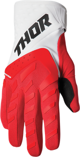 THOR Youth Spectrum Gloves - Red/White - Large 3332-1611