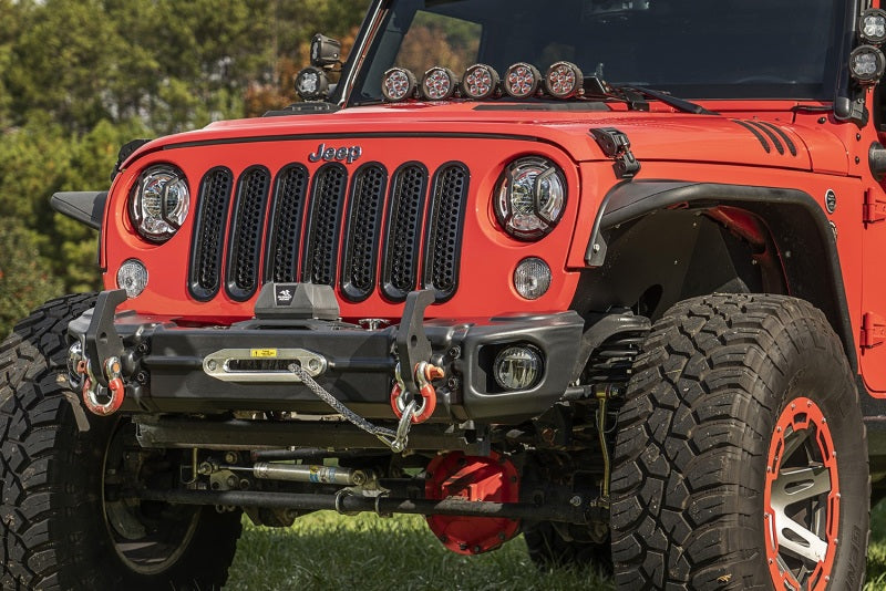 Rugged Ridge 07-18 Jeep Wrangler JK Arcus Front Bumper Set w/Tray & Hooks 11549.11