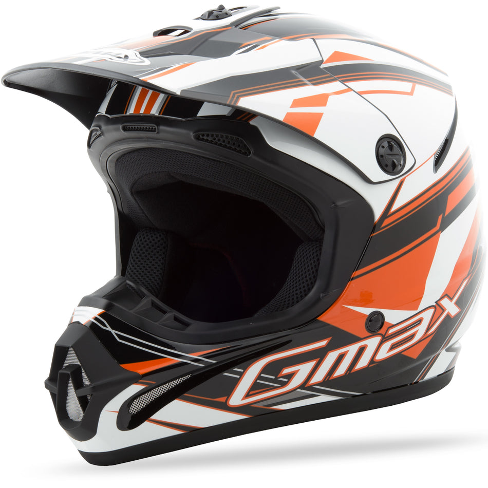 GMAX Gm46.2x Traxxion Helmet Black/Orange/White 2x G3463258 TC-6