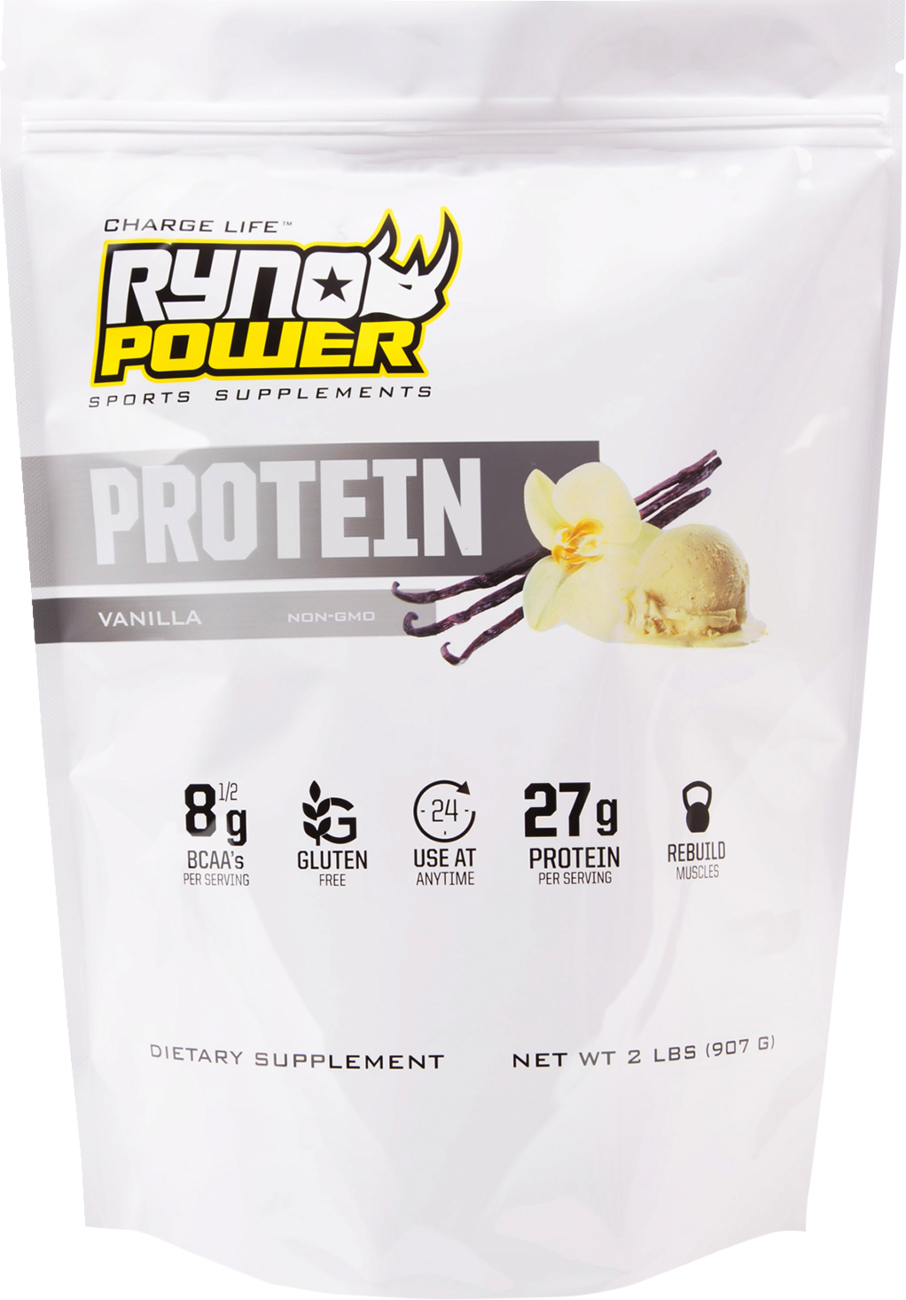 RYNO POWER Protein Powder - Vanilla - 2 lb - 20 Servings PPV4664