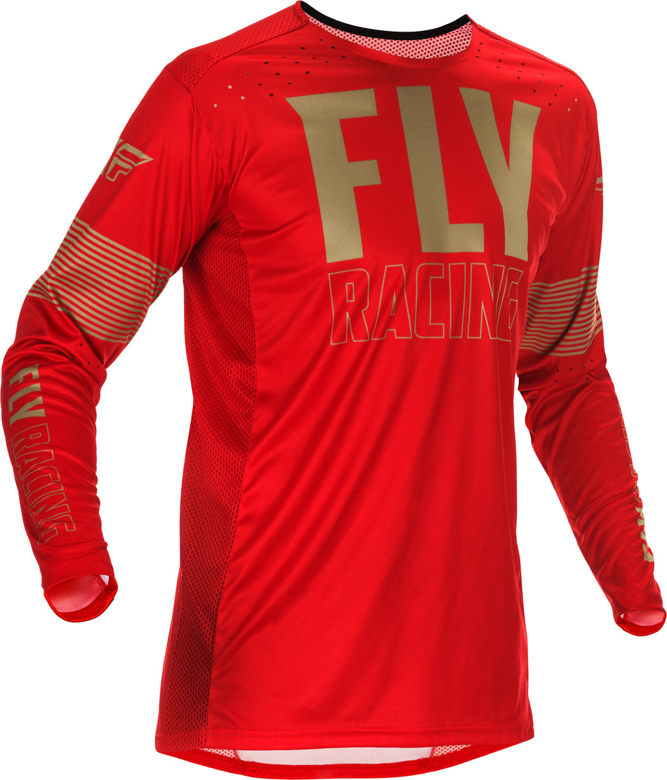 FLY RACING Lite Jersey Red/Khaki Sm 374-722S