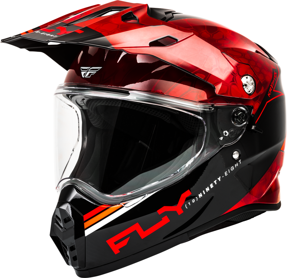 FLY RACING Trekker Kryptek Conceal Helmet Red/Black 2x 73-70292X