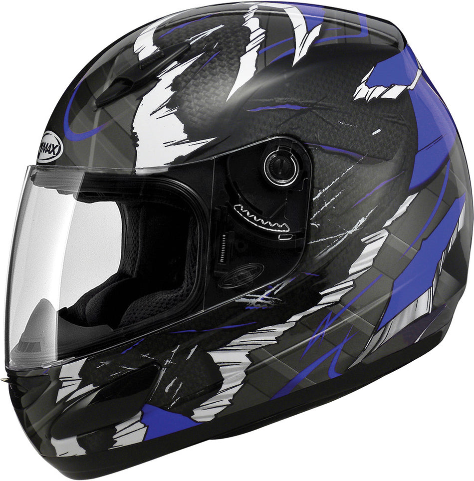 GMAX Gm48 F/F Shattered Helmet Blue/Black 2x G7481218 TC-2