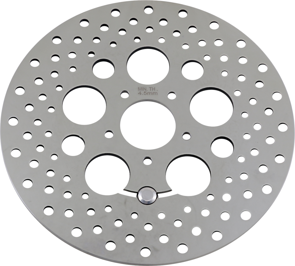 DRAG SPECIALTIES Drilled Brake Rotor - Front - 11.8" - Touring/Trike B06-0188ASP