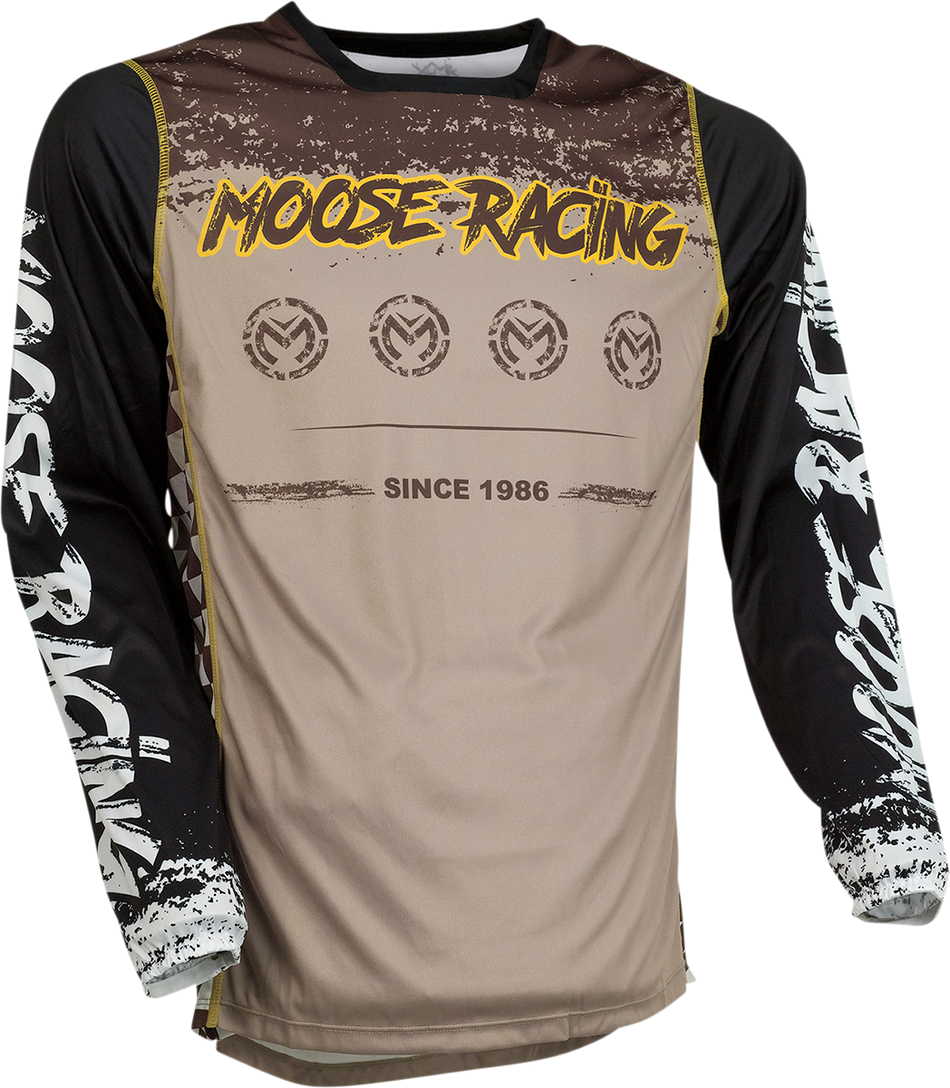 Camiseta MOOSE RACING M1 - Bronceado/Negro - Mediano 2910-6859 