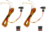 CUSTOM DYNAMICS Micro Turn Signals - Dual - Amber/Red - Chrome CD-MICRO-AR-C