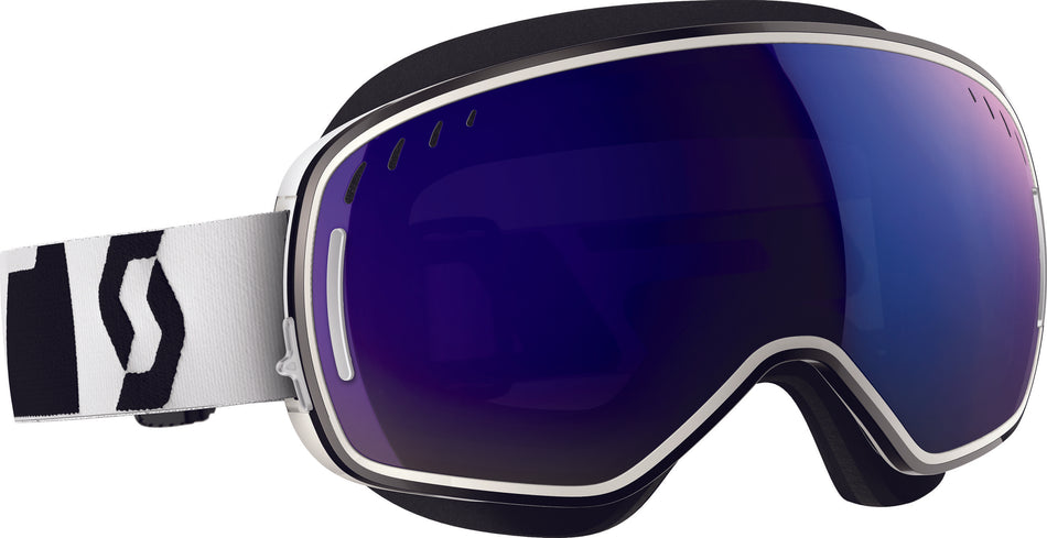 SCOTT Lcg Sno-X Goggle W/Mask White Solar/Black Chrome 240526-0002300