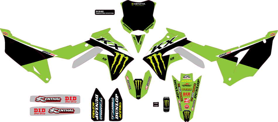 D'COR VISUALS Graphic Kit - '23 Monster Energy 20-20-663