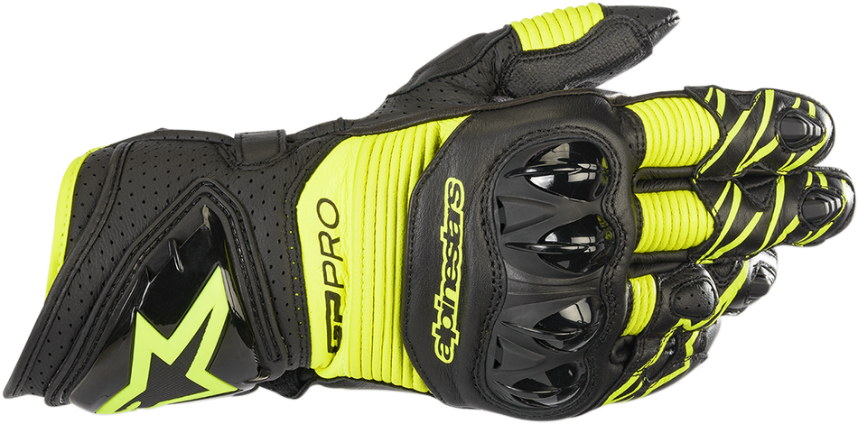ALPINESTARS GP Pro R3 Gloves - Black/Fluo Yellow - 3XL 3556719-155-3XL