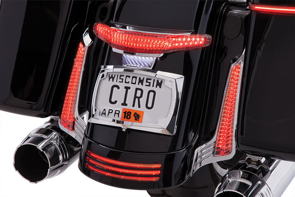 CIRO Taillight/License Plate Holder - Chrome 40051