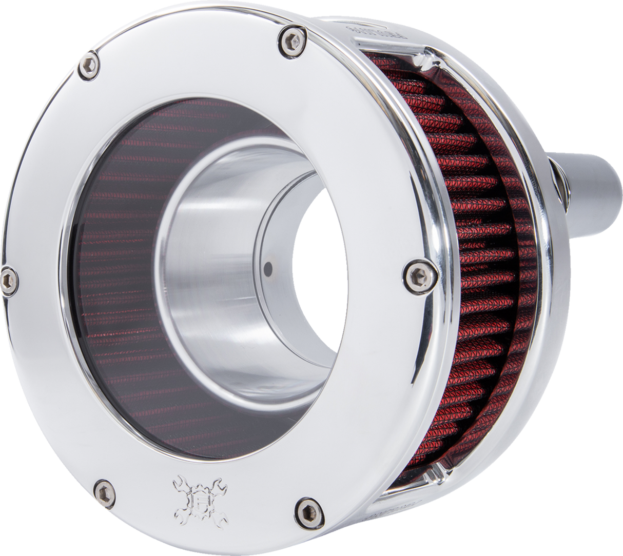 FEULING OIL PUMP CORP. Air Cleaner - BA Series - Chrome - Clear Cover - Red - M8 5438