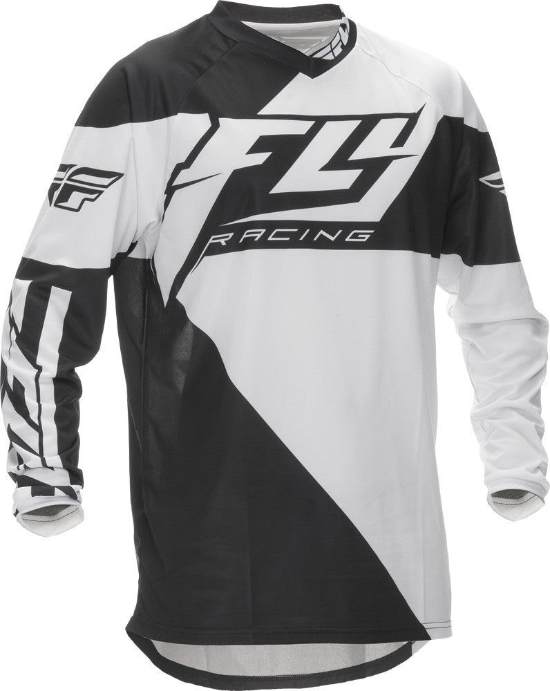 FLY RACING F-16 Jersey Black/White Yl 369-920YL