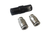 Snow Performance High Flow Water Check Valve Quick-Connect Fittings (For 1/4in. Tubing) SNO-8CV-QC