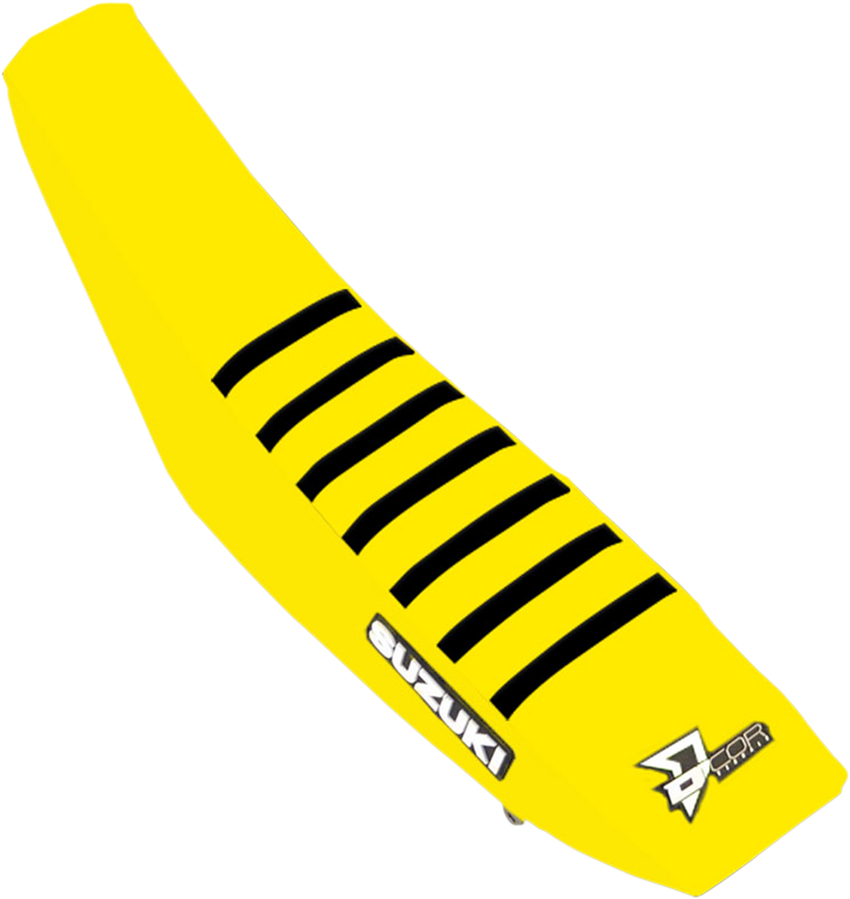 D'COR VISUALS Seat Cover - Yellow/Black - RMZ250/450 '04-'18 30-40-457