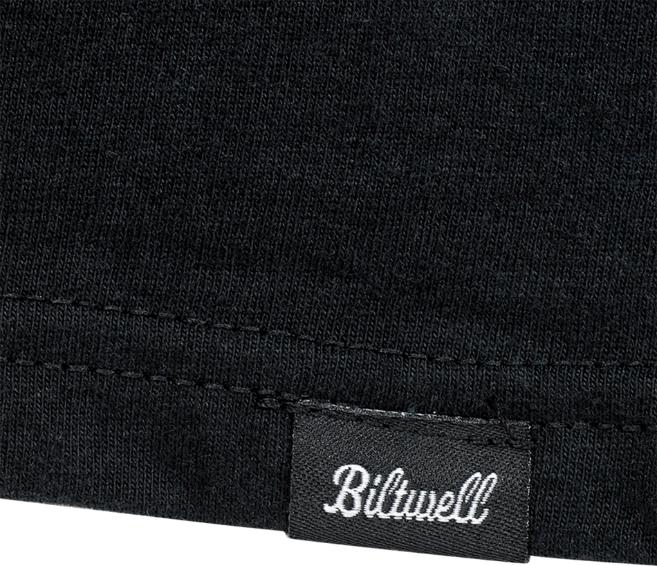 BILTWELL Damaged T-Shirt - Black - Small 8101-073-002