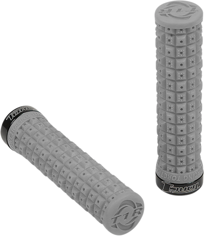 TORC1 Grips - Defy - Lock-On - ATV - Soft Gray/Black 2750-0702