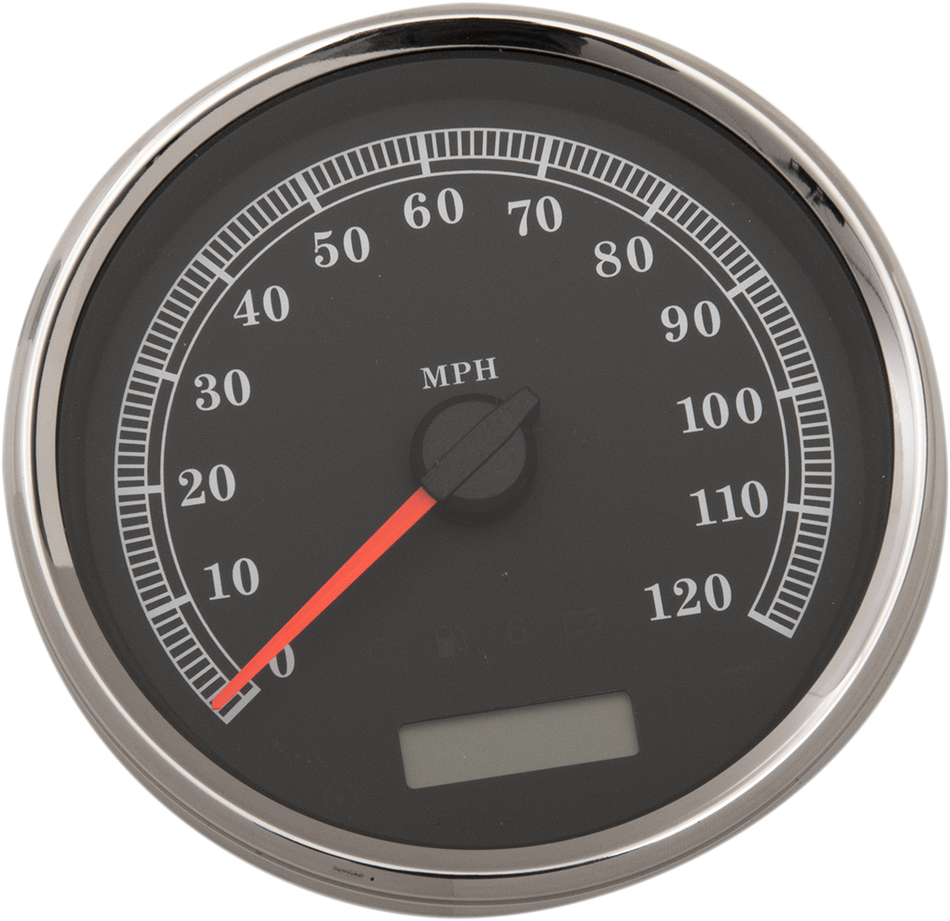 DRAG SPECIALTIES Electronic Speedometer - Black - 120 MPH SFTL S/B 04-10/FXDWG04-11 83104B
